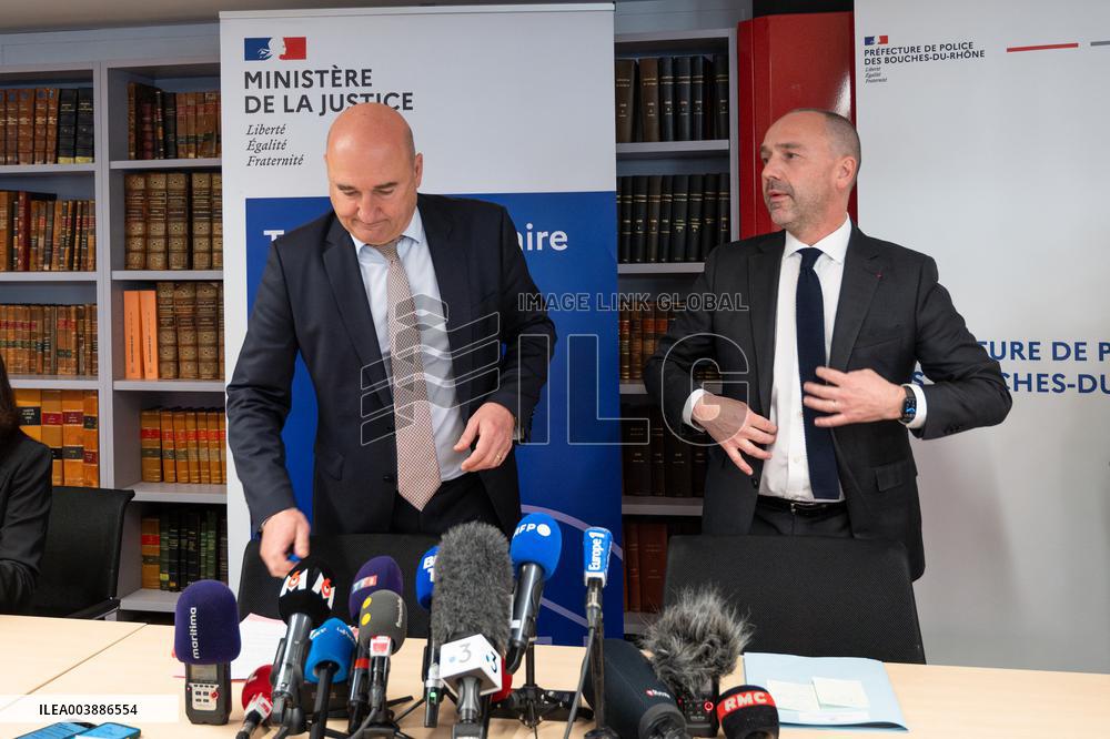 Press Conference on Drug Trafficking - Marseille
