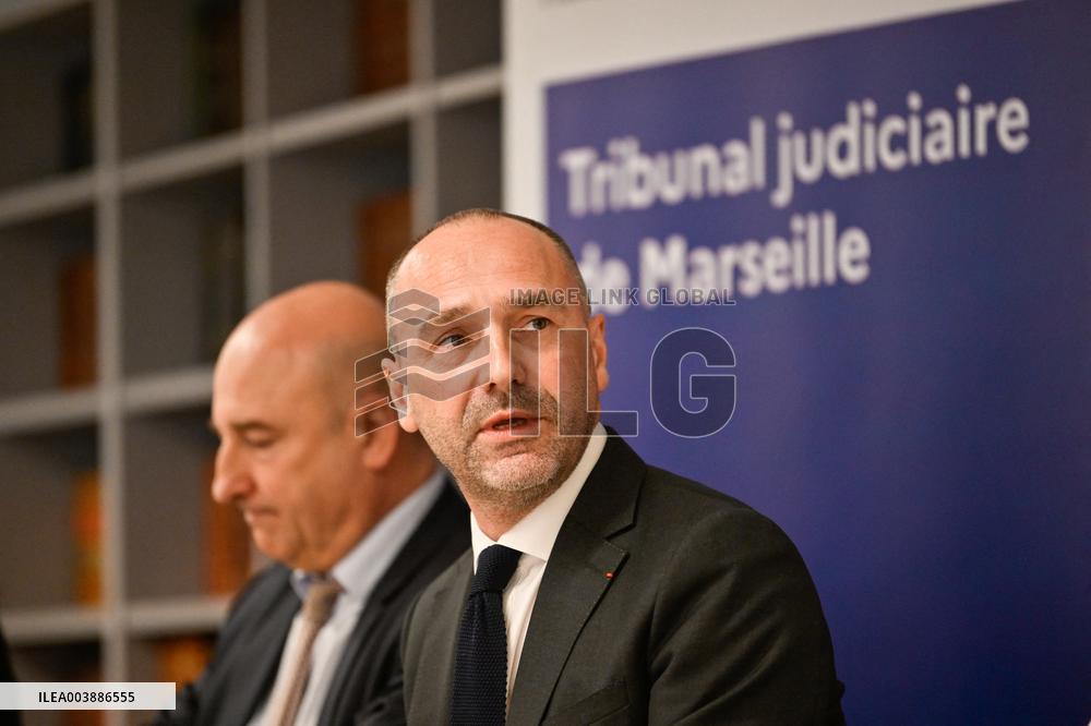Press Conference on Drug Trafficking - Marseille