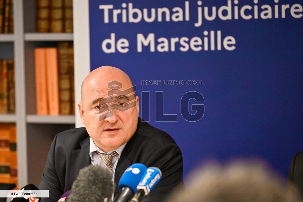 Press Conference on Drug Trafficking - Marseille