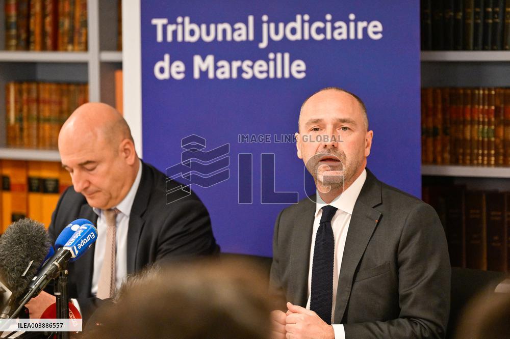 Press Conference on Drug Trafficking - Marseille