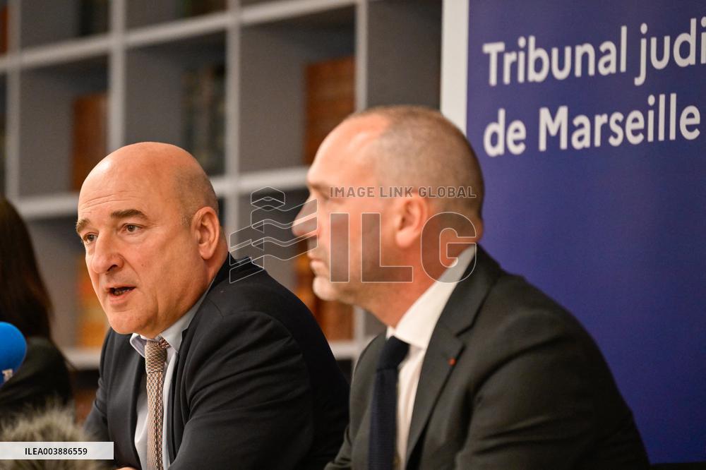 Press Conference on Drug Trafficking - Marseille