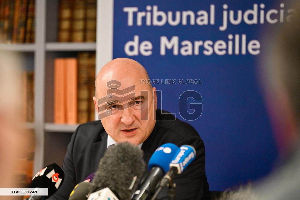 Press Conference on Drug Trafficking - Marseille