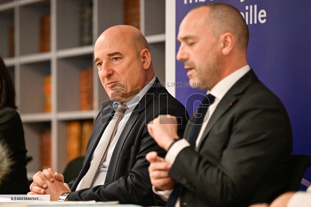 Press Conference on Drug Trafficking - Marseille