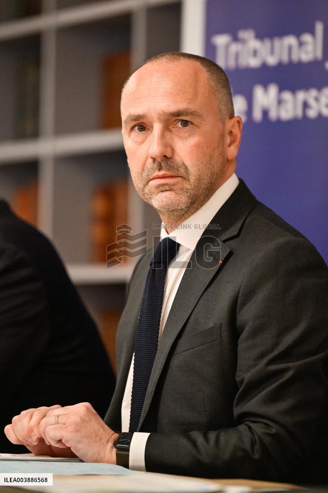Press Conference on Drug Trafficking - Marseille