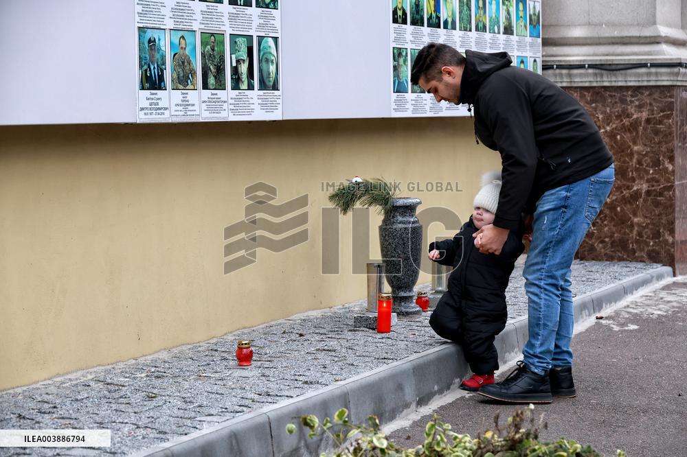 Wall in memory of fallen defenders opens in Odesa
