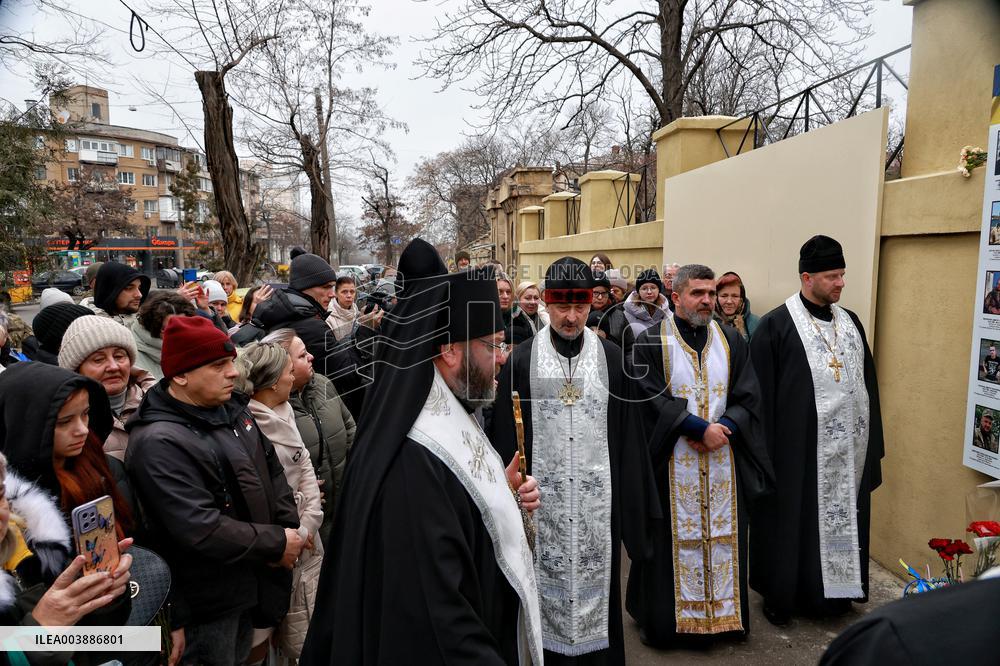 Wall in memory of fallen defenders opens in Odesa