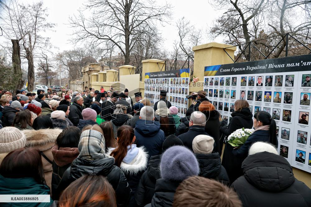 Wall in memory of fallen defenders opens in Odesa