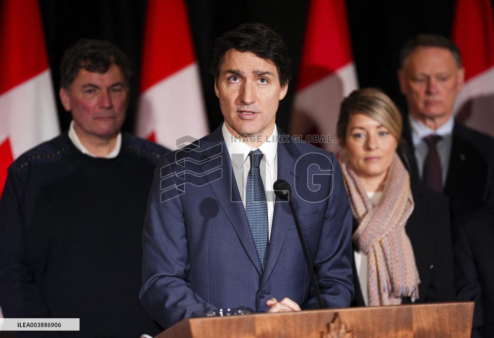 Trudeau Press Conference - Quebec