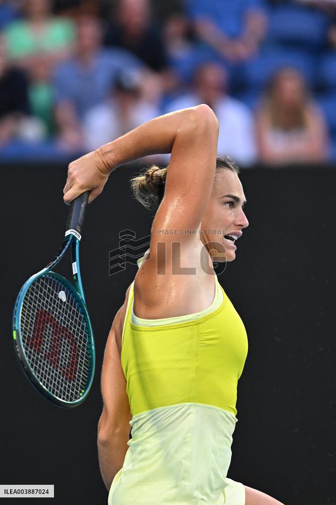Australian Open - Sabalenka Defeats Pavlyuchenkova In Womens Quarter-Final