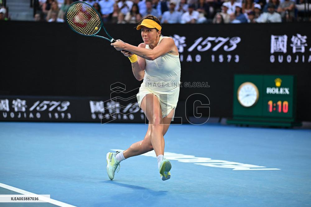 Australian Open - Sabalenka Defeats Pavlyuchenkova In Womens Quarter-Final