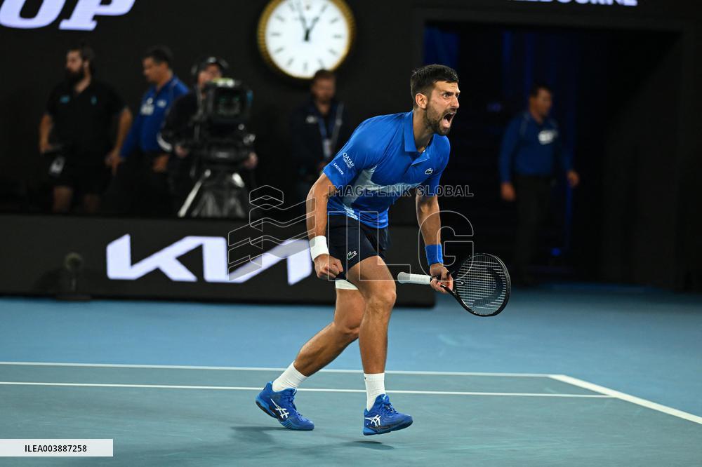 Australian Open - Djokovic Defeats Alcaraz In Mens Quarter-Final
