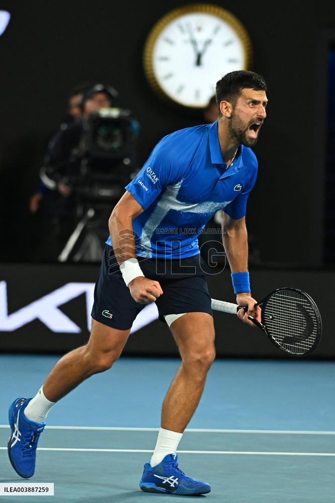 Australian Open - Djokovic Defeats Alcaraz In Mens Quarter-Final