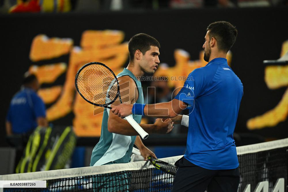 Australian Open - Djokovic Defeats Alcaraz In Mens Quarter-Final