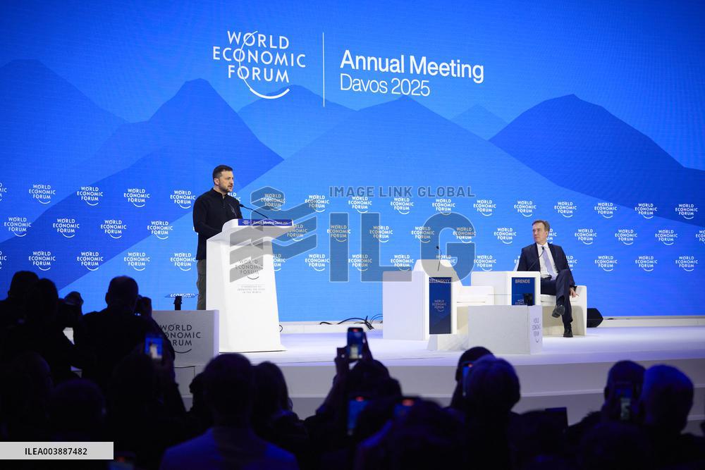 Zelensky At WEF - Davos