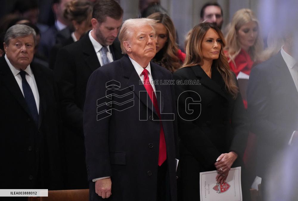Trump Attends Service At National Cathedral - Washington