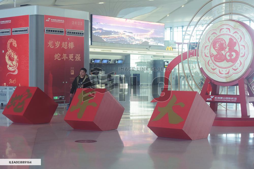 Spring Festival Travel Flight in Hangzhou