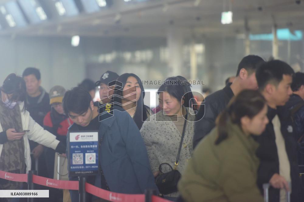 Spring Festival Travel Flight in Hangzhou