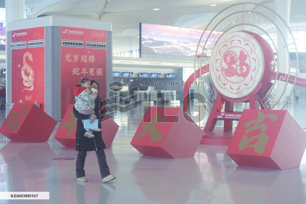 Spring Festival Travel Flight in Hangzhou