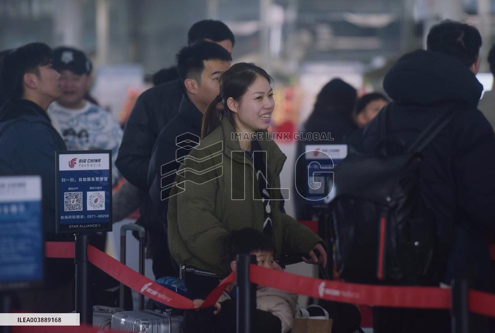 Spring Festival Travel Flight in Hangzhou