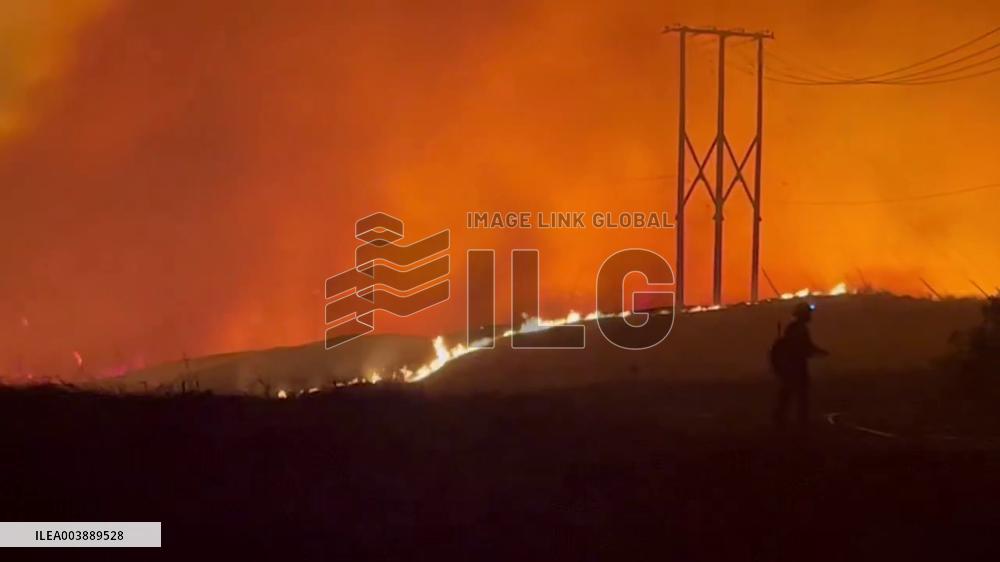 US: Clay Fire Breaks Out In Riverside County, California
