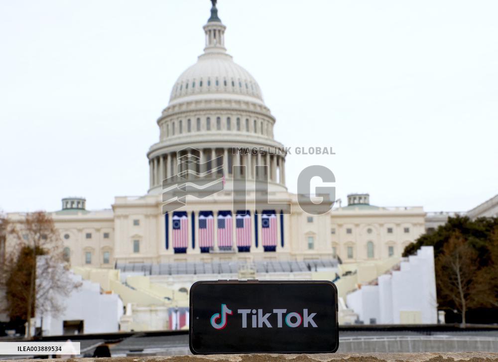 TikTok Logo Front Of The Capitol - DC