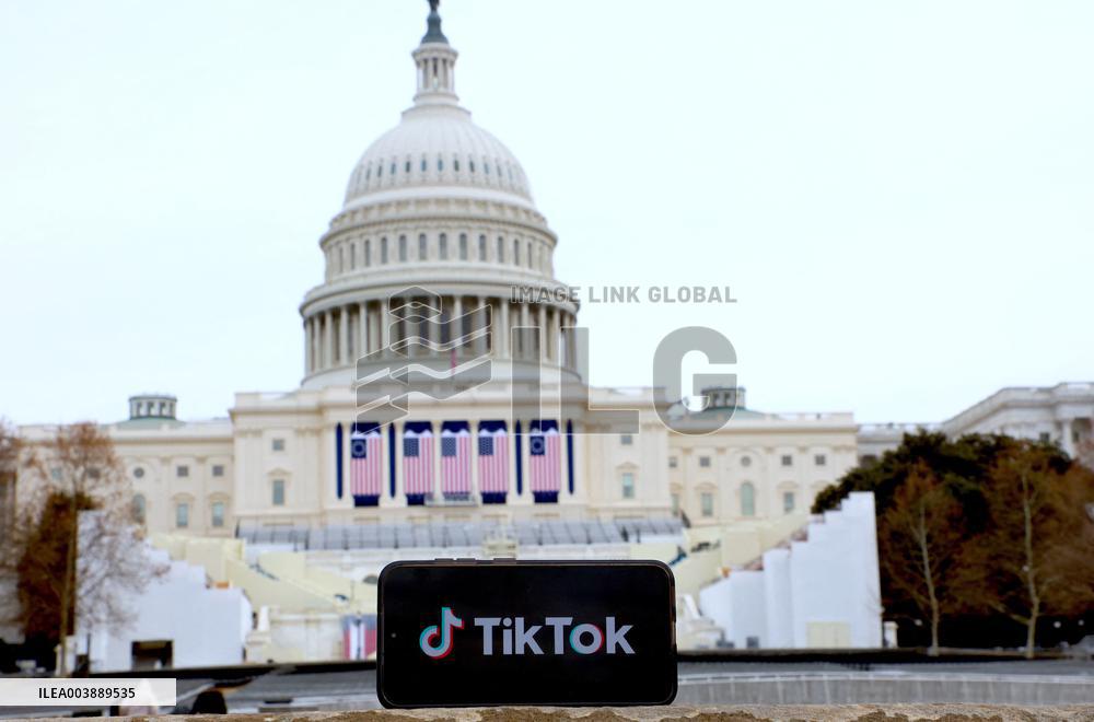TikTok Logo Front Of The Capitol - DC