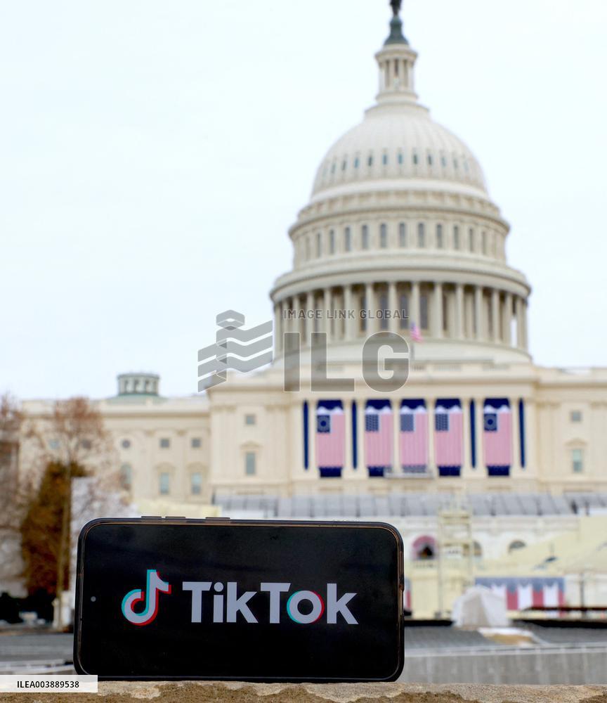 TikTok Logo Front Of The Capitol - DC