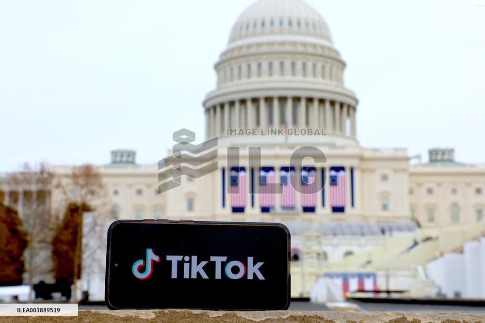 TikTok Logo Front Of The Capitol - DC