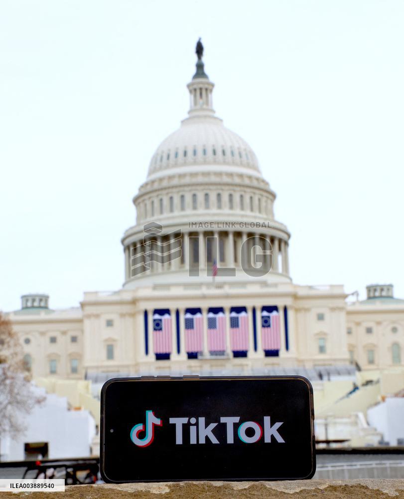 TikTok Logo Front Of The Capitol - DC