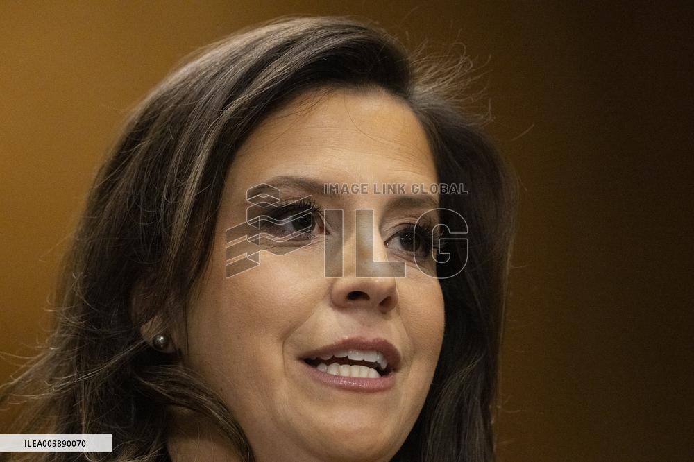 US Ambassador To The UN Elise Stefanik Confirmation Hearing - DC
