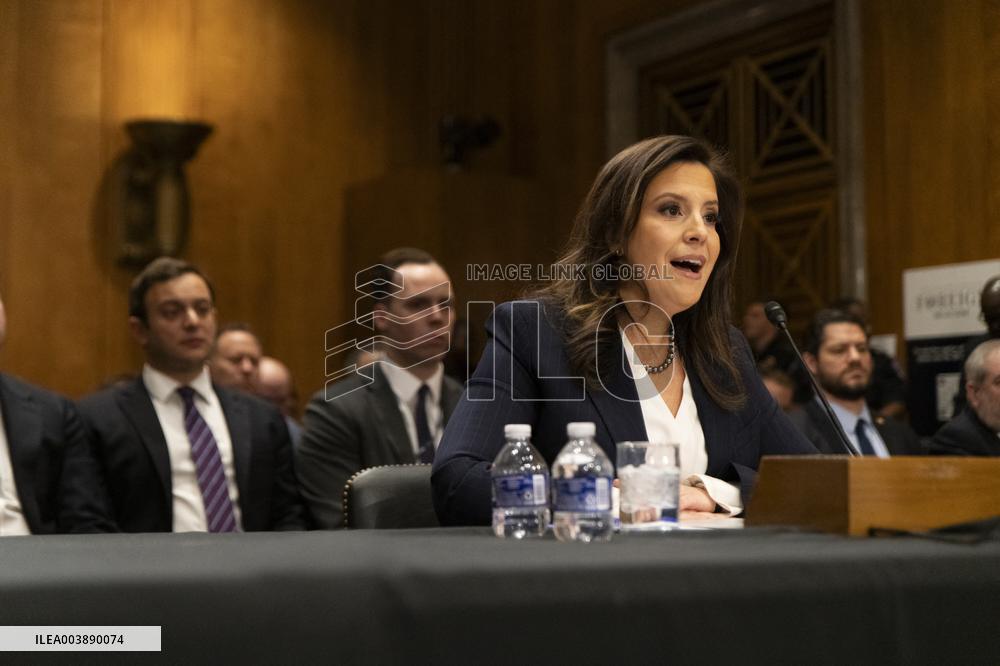 US Ambassador To The UN Elise Stefanik Confirmation Hearing - DC