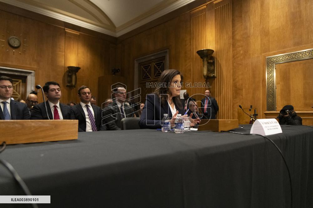 US Ambassador To The UN Elise Stefanik Confirmation Hearing - DC