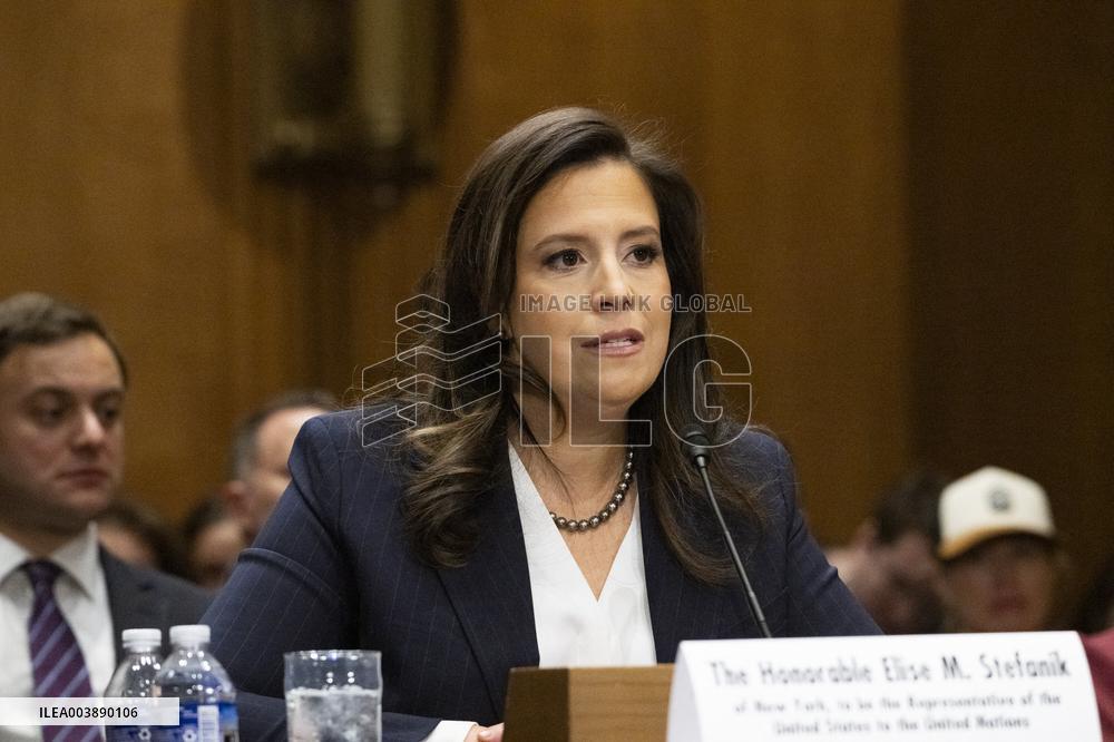 US Ambassador To The UN Elise Stefanik Confirmation Hearing - DC