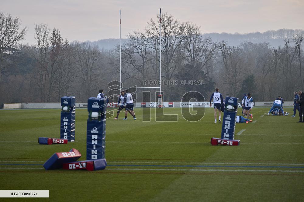 Training Session of Rugby XV de France - Marcoussis