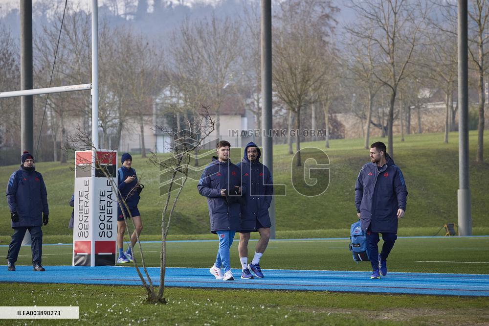 Training Session of Rugby XV de France - Marcoussis