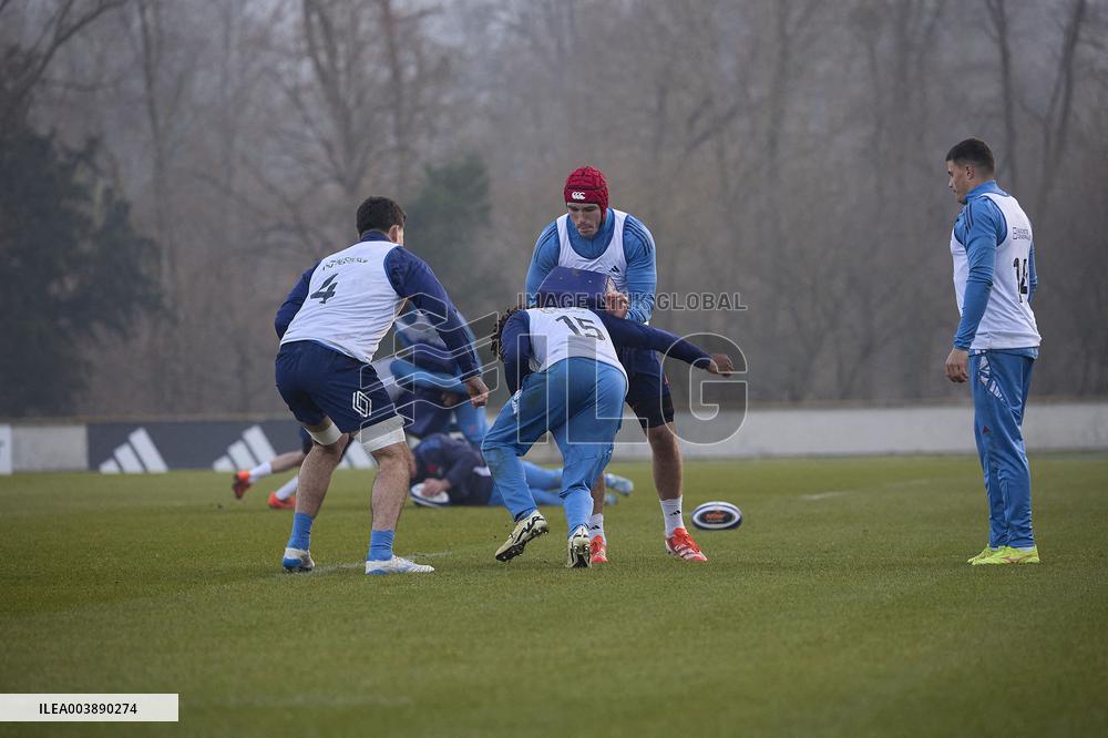 Training Session of Rugby XV de France - Marcoussis
