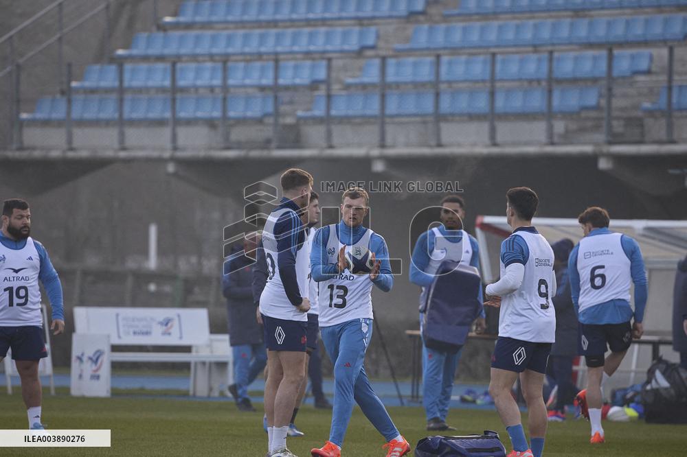 Training Session of Rugby XV de France - Marcoussis