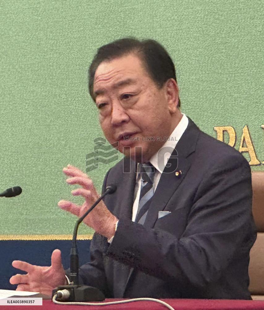 Japan main opposition party head Noda