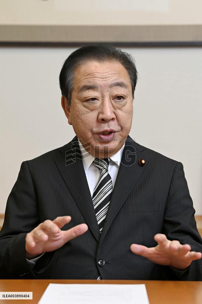 Japan main opposition party head Noda