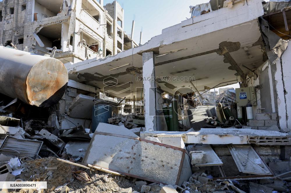 Hospital Destroyed by Israeli Army - Gaza