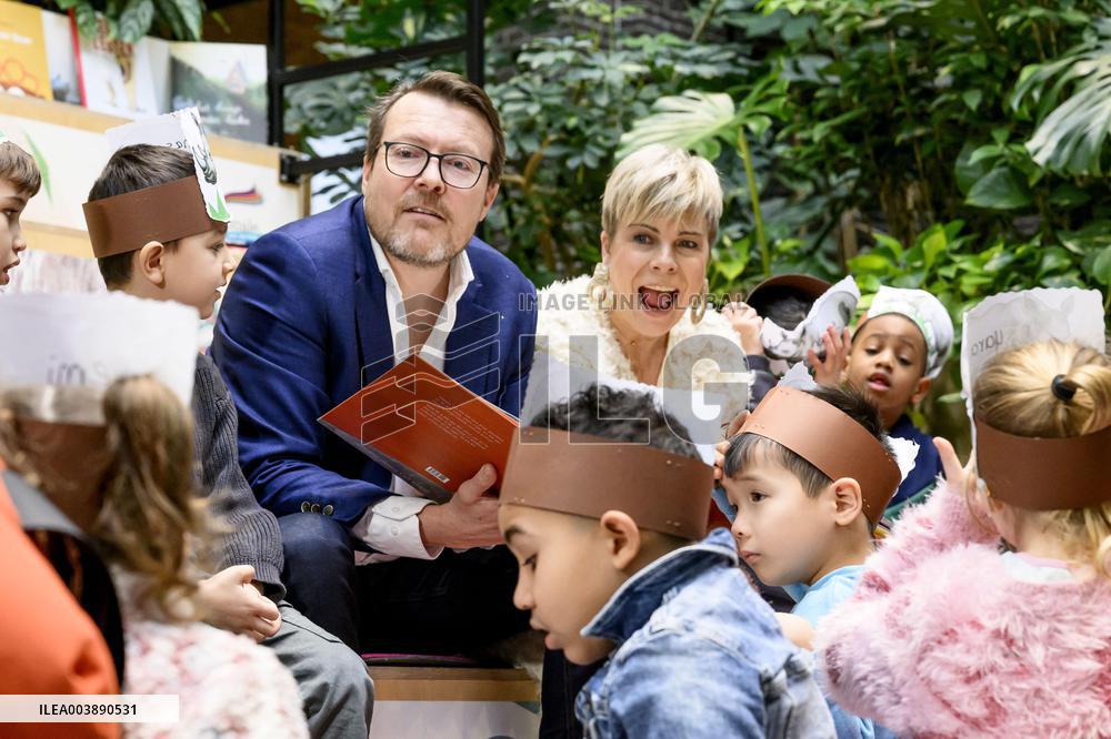 Princess Laurentien and Prince Constantijn Read at 2025 Breakfastn - Netherlands