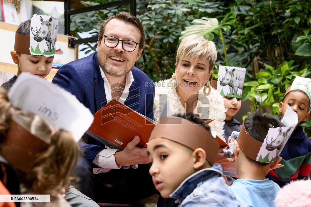 Princess Laurentien and Prince Constantijn Read at 2025 Breakfastn - Netherlands