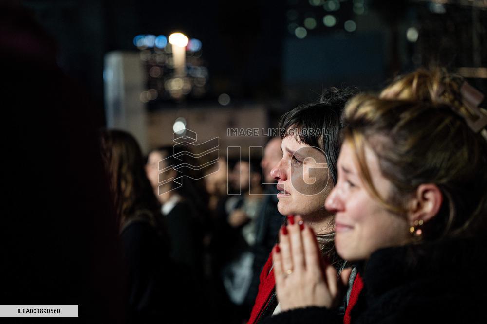 Tel Aviv Live Broadcast Hostages Release - Israel