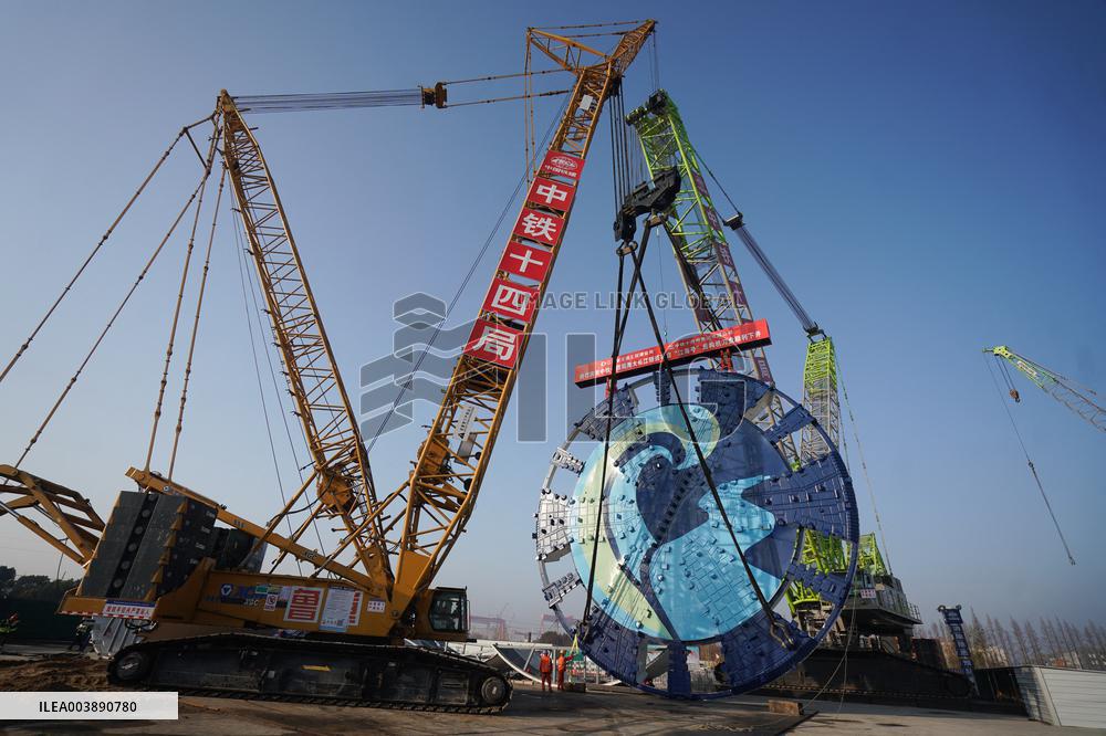 Assembly Ceremony for The Shield Tbm Tool Carrier - China