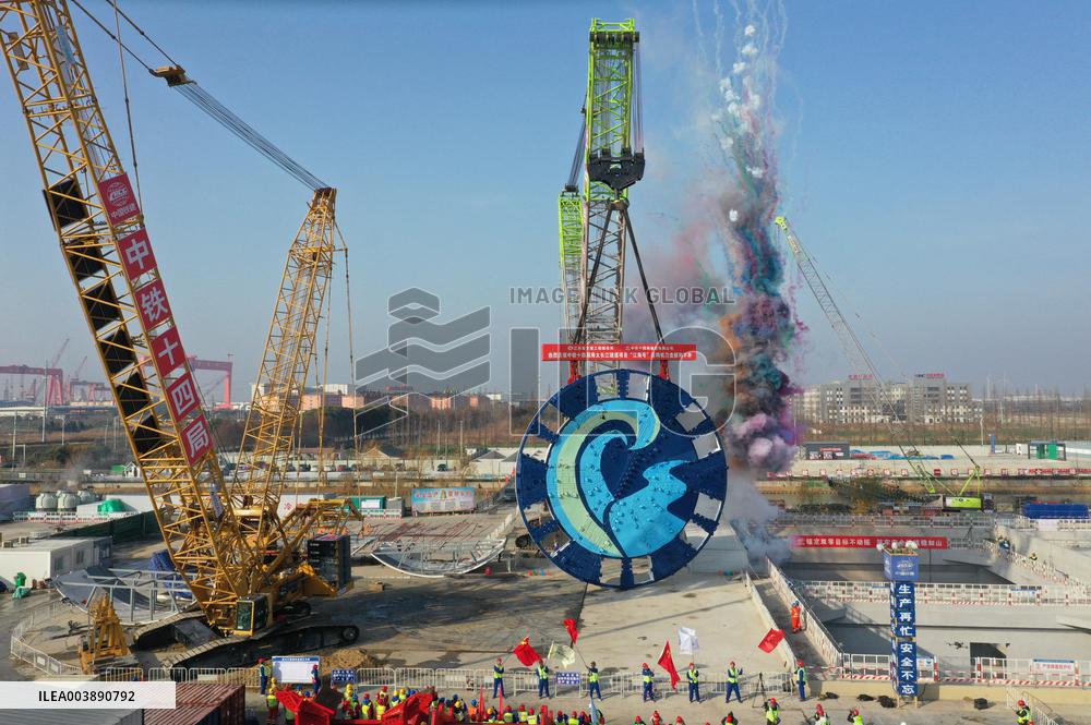 Assembly Ceremony for The Shield Tbm Tool Carrier - China