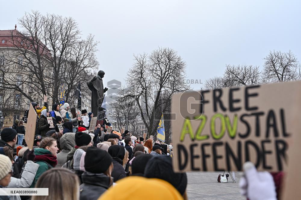 Rally to remind about Ukrainian POWs in LvivRally to remind about Ukrainian POWs in Lviv