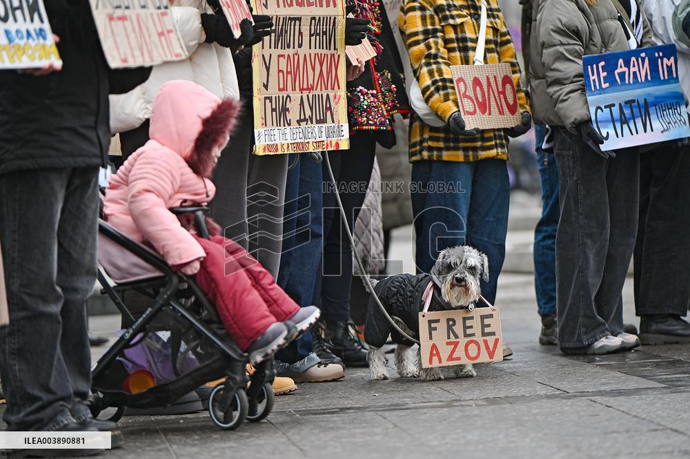 Rally to remind about Ukrainian POWs in LvivRally to remind about Ukrainian POWs in Lviv
