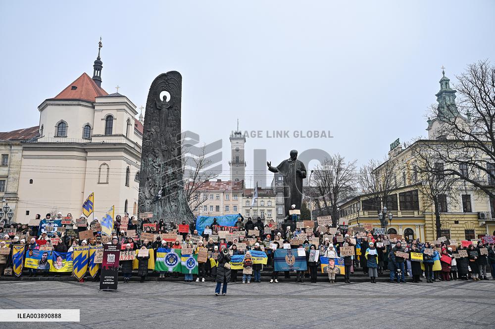 Rally to remind about Ukrainian POWs in LvivRally to remind about Ukrainian POWs in Lviv