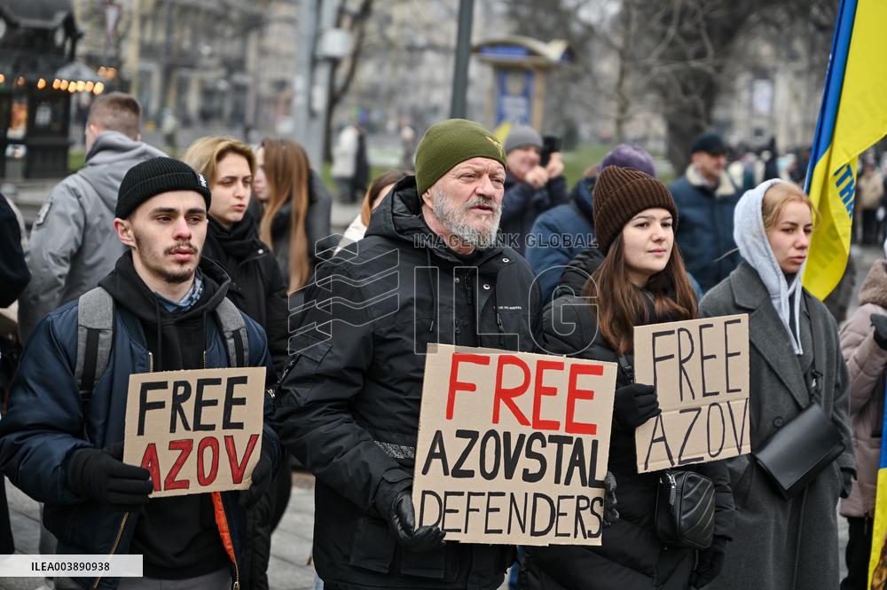 Rally to remind about Ukrainian POWs in LvivRally to remind about Ukrainian POWs in Lviv