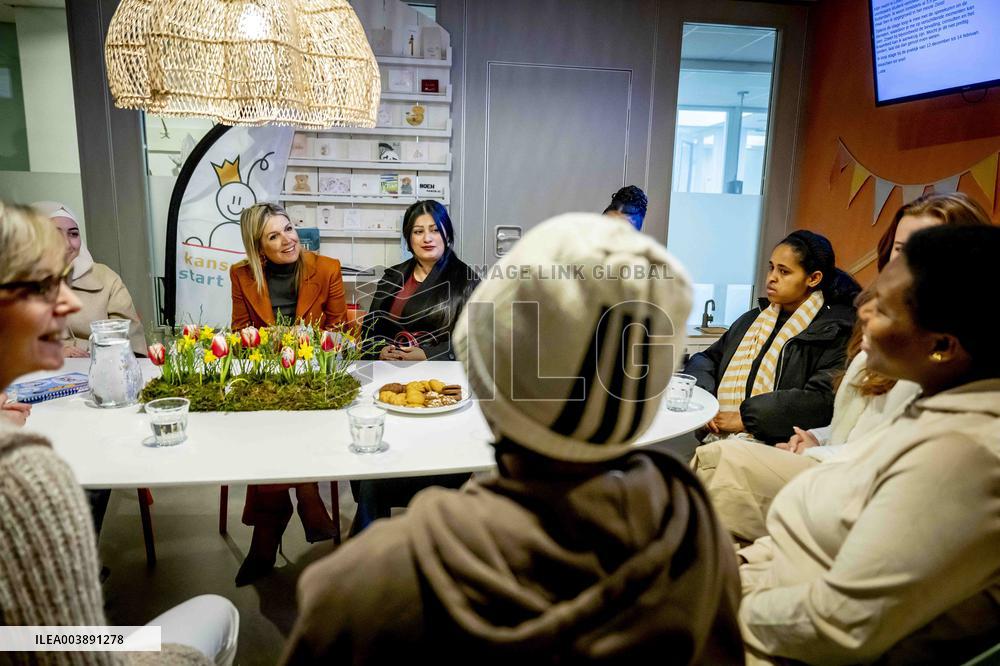Queen Maxima Visits Promising Start Zeist - Netherlands